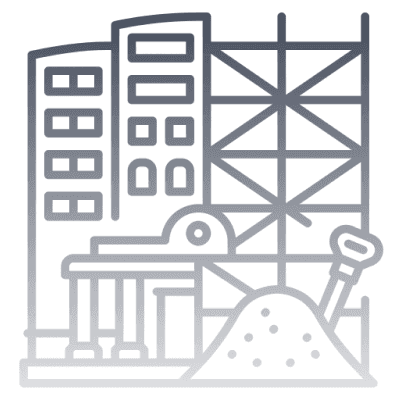 City skyline icon highlighting undelivered projects